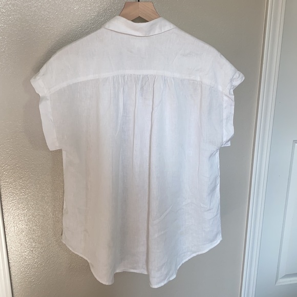 White linen shirt. Oversized - Picture 4 of 4